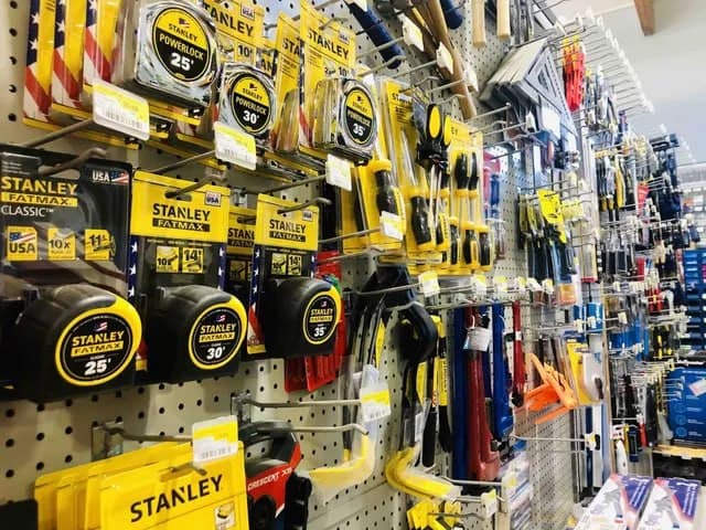 Stanley FatMax tape measures and hand tools wall