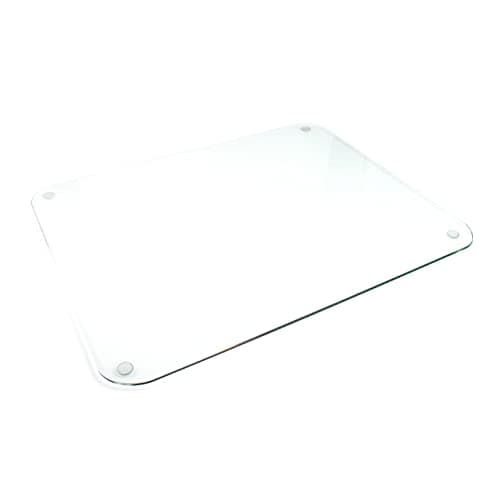FloorTex FCDE2036G Desk Pad w/Silicone Feet, Tempered Glass, 36-Inch Wx20-Inch D, Clear