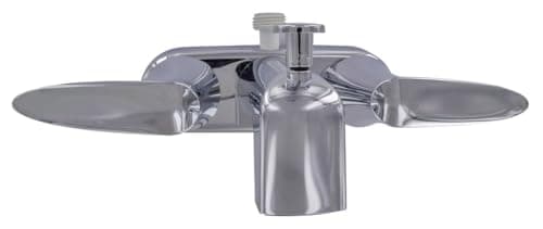 Valterra PF223362 Faucet 4" Tub W/Shower D-Spud Chrome 2-Lever Handle