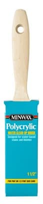 Minwax Polycrylic 1-1/2 in. W Flat Paint Brush