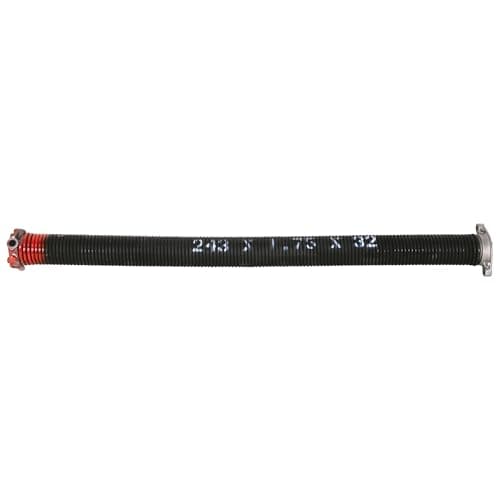 Prime-Line GD 12228 Steel Right-Hand Garage Door Torsion Spring, 0.243 In. x 1.75 In. x 32 In., Black with Red Painted End (Single Pack)