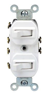 Leviton Three-Way Switches 15 Amp White Csa Boxed