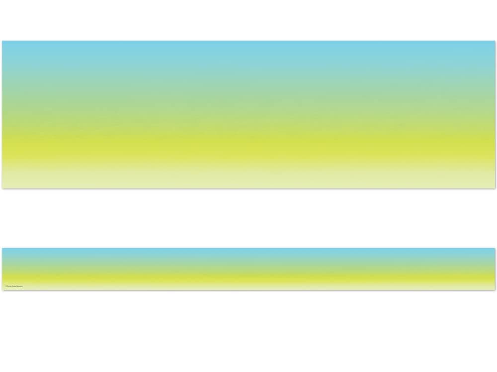 Teacher Created Resources Aqua and Lime Color Wash Straight Border Trim