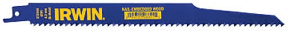 Irwin 9 in. X 0.050 in. 6 Tpi Reciprocating Saw Blade 5 Pk.