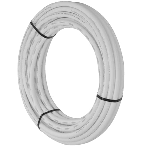 SharkBite 3/4 Inch x 100 Feet White PEX-B, PEX Pipe Flexible Water Tubing for Plumbing, U870W100