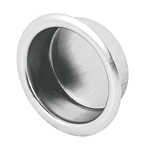 Prime-Line N 7200 Finger Closet Pull, 3/4 In. x 5/16 In., Satin Nickel (4 Pack)