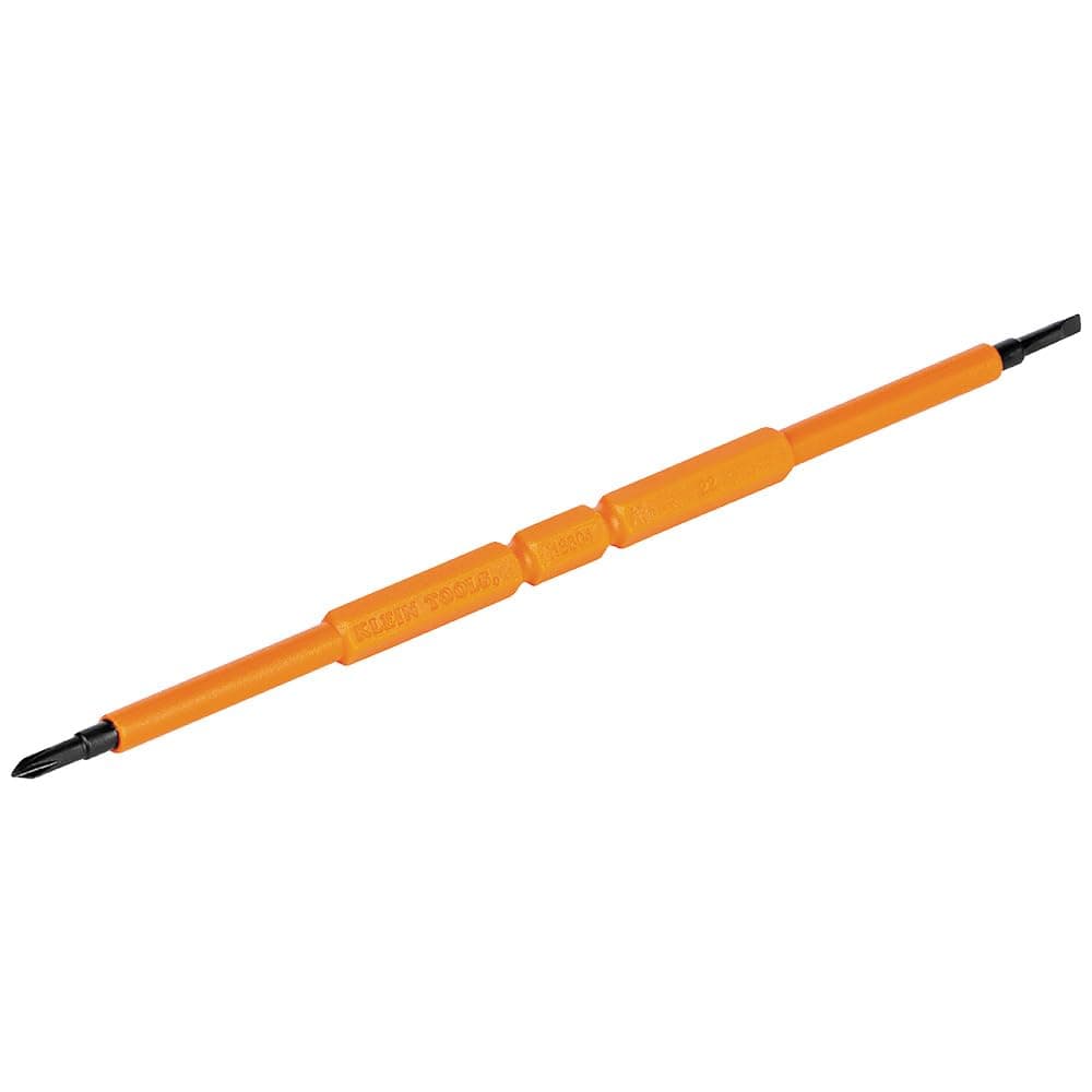 Klein Tools 13157INSP Insulated Double-Ended Screwdriver Replacement Blades, Slotted and Phillips, for Cat. Nos. 32584INSR, 32581INS, 2-Pack