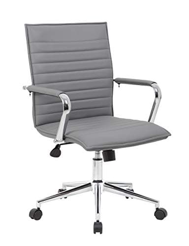 Boss Office Products Hospitality Chair, Grey, 23"" d x 26"" w x 38.5"" h