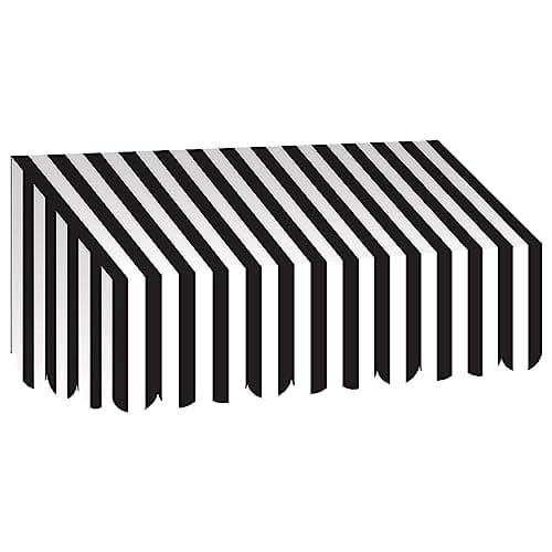 Teacher Created Resources Black & White Stripes Awning (TCR77505)