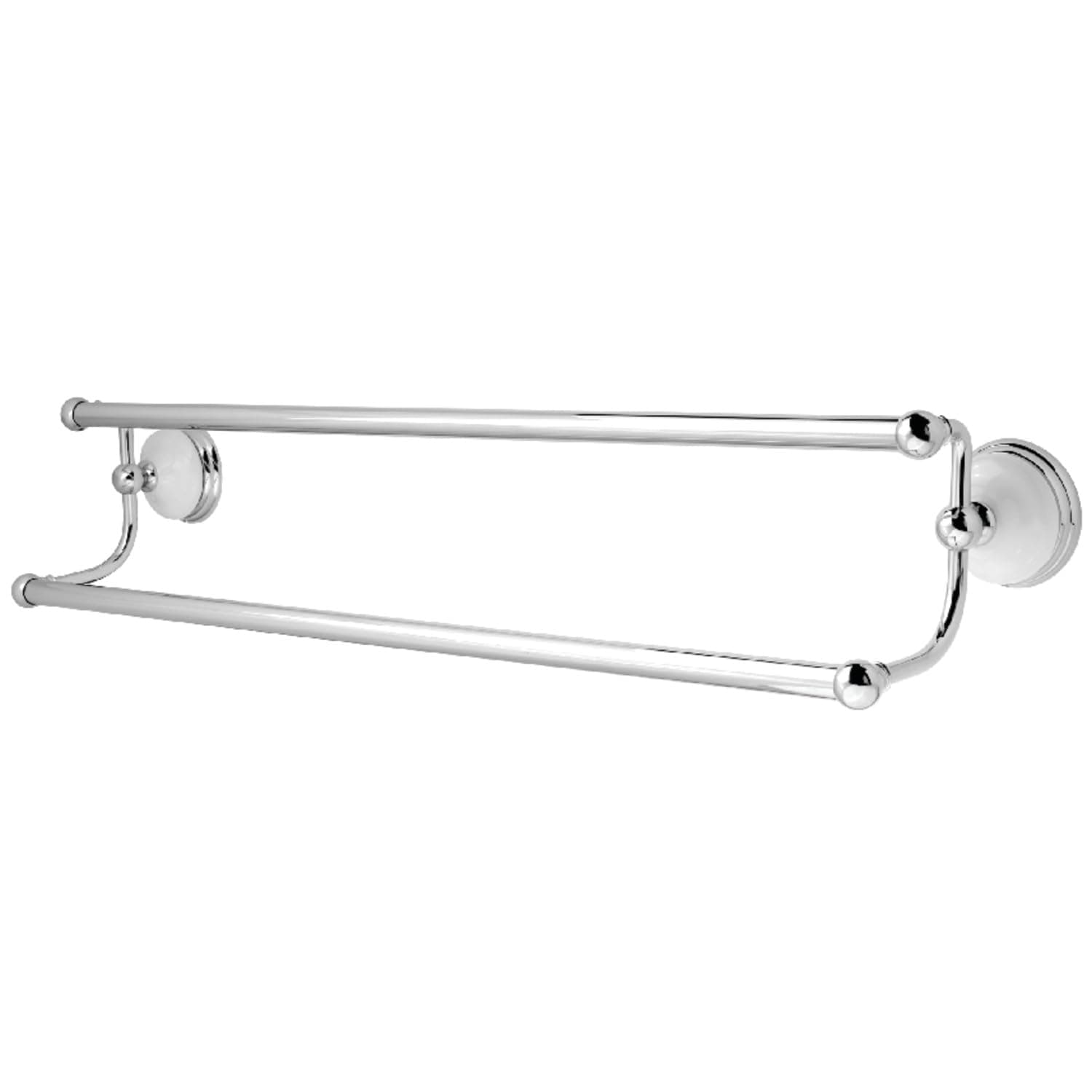 KINGSTON BRASS BA1113C Victorian 24" Dual Towel Bar, Polished Chrome