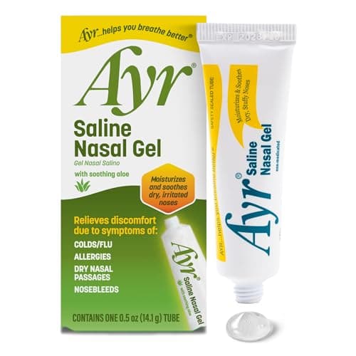 Ayr Saline Nasal Gel, With Soothing Aloe, 0.5 Ounce Tube (Pack of 1)