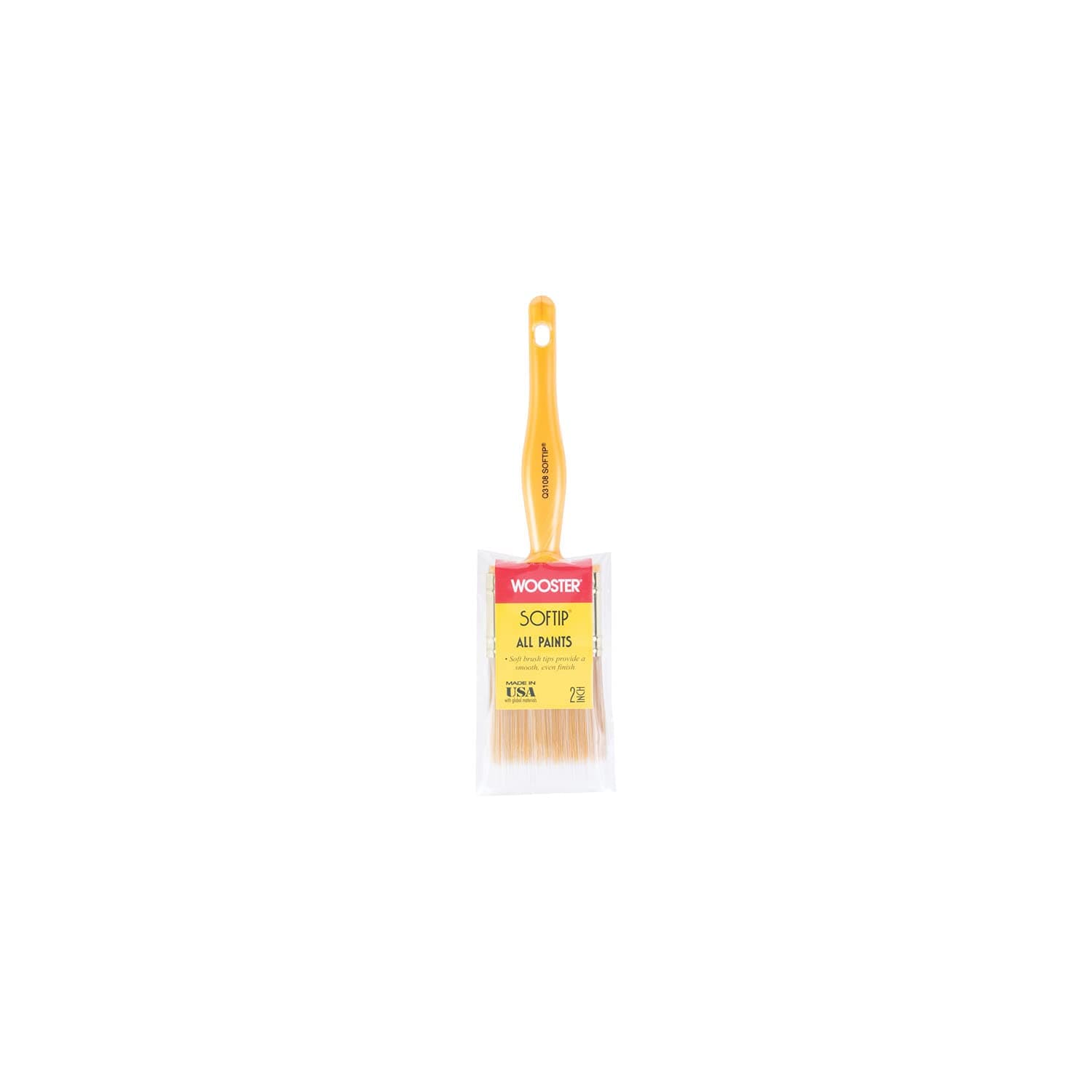 2" Wooster Brush Company Q3108 Magikoter Golden Sof Tip General Purpose Paint Brush