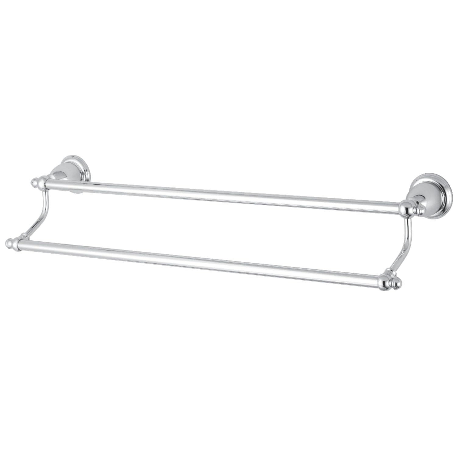 Kingston Brass BA7973C English Vintage Dual Towel-Bar, 24-Inch, Polished Chrome