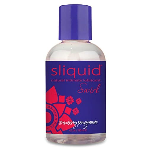 Sliquid Swirl Natural Water Based Lubricant, Strawberry Pomegranate, 4.2 Ounce