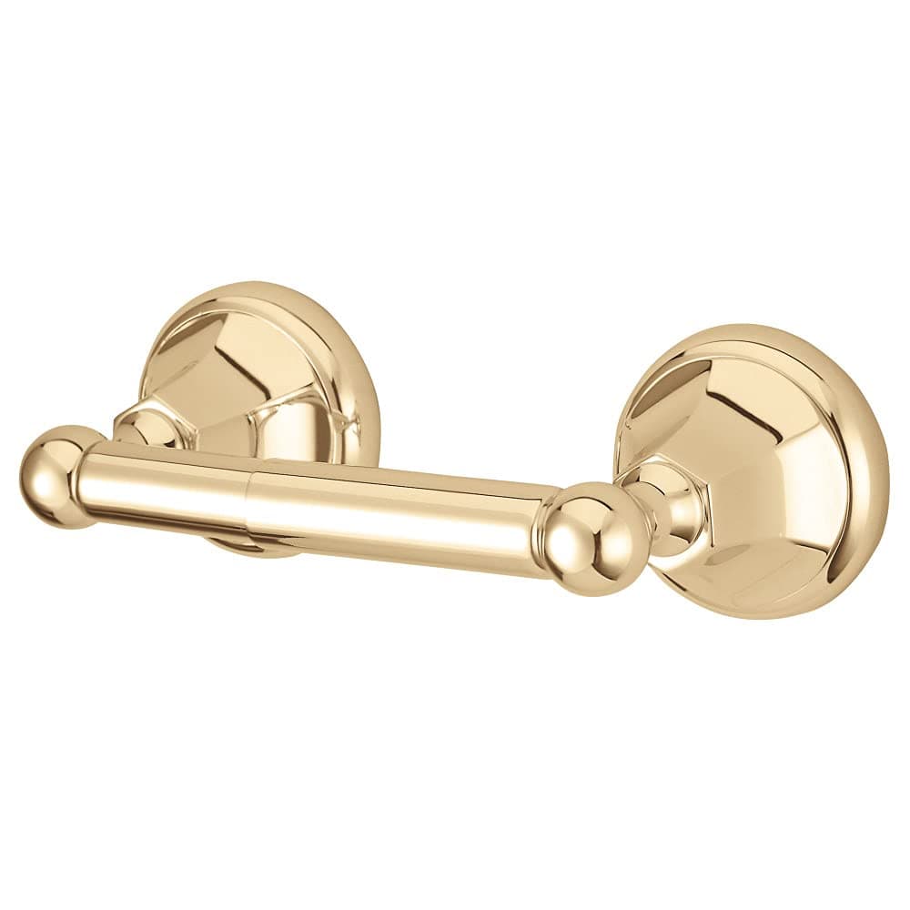 KINGSTON BRASS BA4818PB Metropolitan Toilet Paper Holder, Polished Brass, 8-3/4" Length