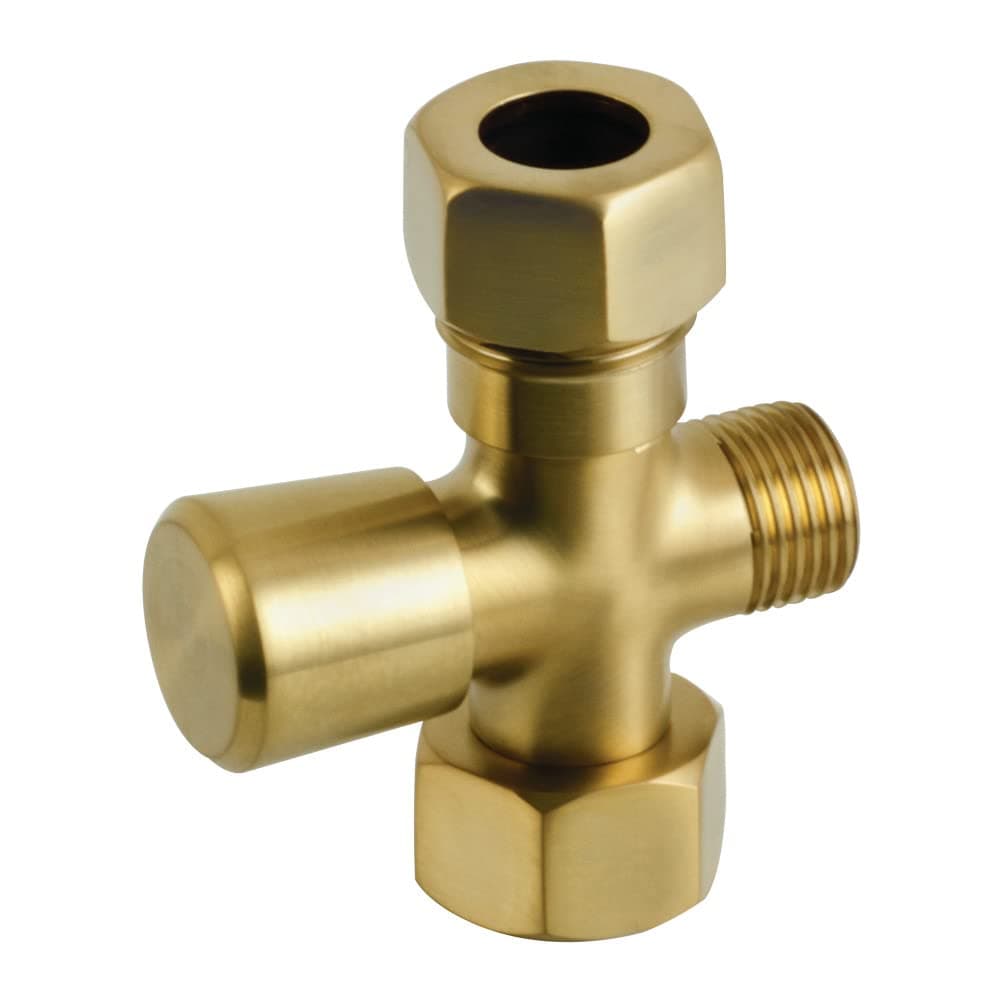 Kingston Brass ABT1060-7 Vintage Shower Diverter, Brushed Brass