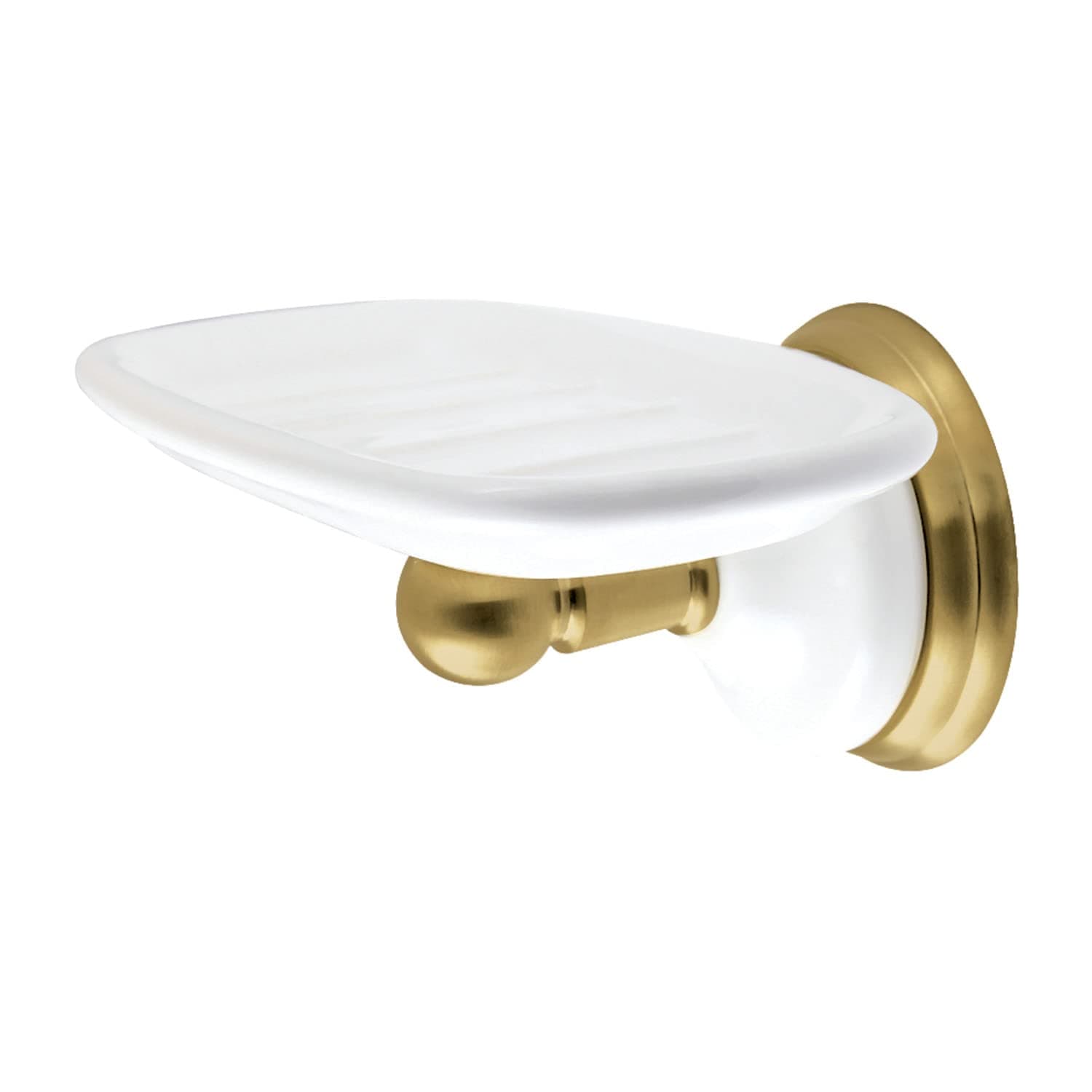 Kingston Brass BA1115BB Victorian Wall-Mount Soap Dish Holder, Brushed Brass