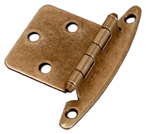 AP Products 013-049-B Brass Non Self-Closing Door Hinge - Set of 2