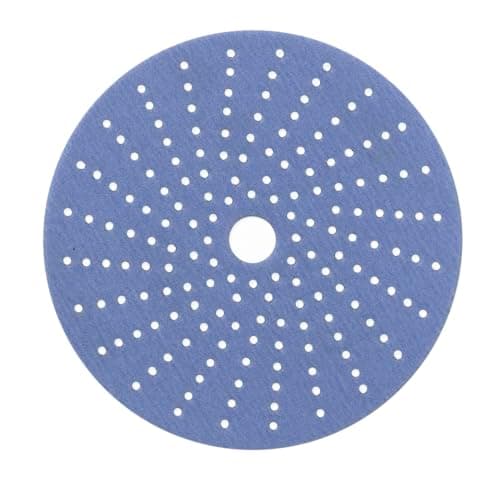 Sunmight Ceramic Film Multi-Hole Grip Discs – 120 Grit 6 Inch Sanding Discs Hook and Loop – High Dust Extraction, Fast Cutting & Durable – Polyester Film Backing for Automotive, Marine, Wood & Metal