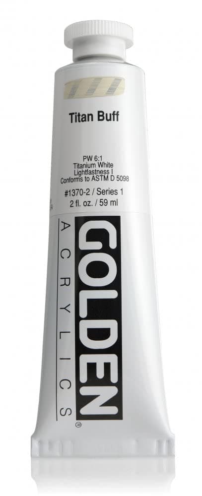 Golden GLDNHB-13702 Heavy Body Acrylic Paint, 2-Ounce, Titan Buff