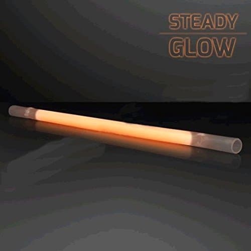 blinkee 48 Orange Glow Drinking Straws - Pack of 25