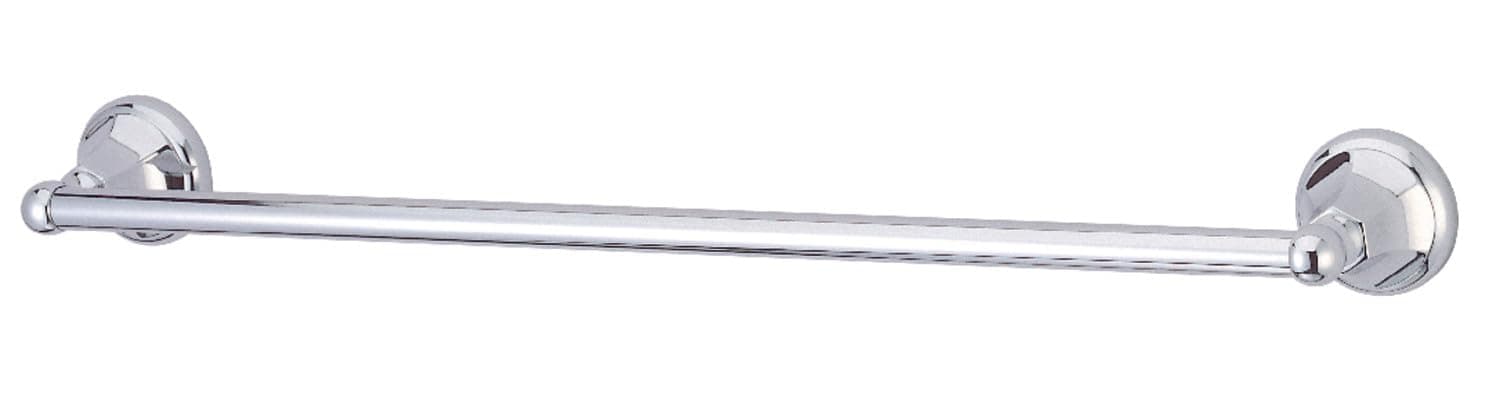 KINGSTON BRASS BA4811C Metropolitan 24" Towel Bar, Polished Chrome