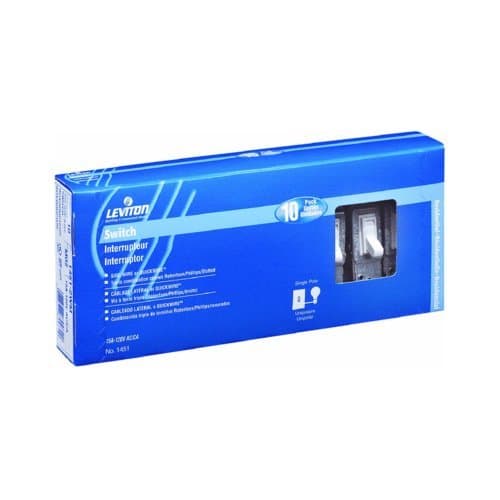 Leviton Grnd Togl Switch Mlt Wht