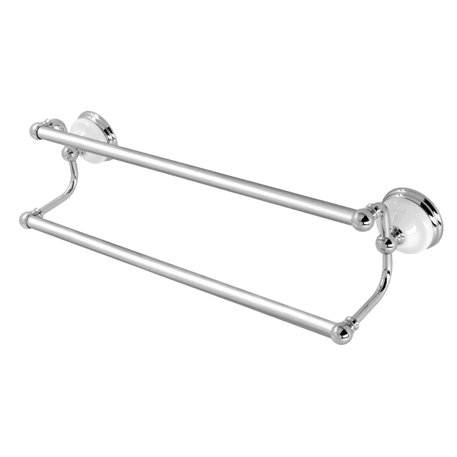 Kingston Brass BA11318C Vintage 18-Inch Dual Towel Bar, Polished Chrome