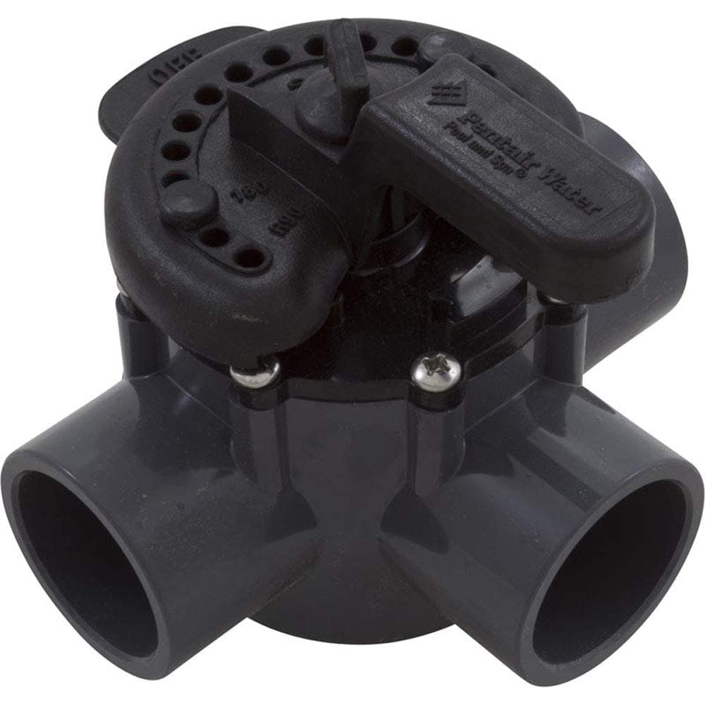 Pentair Diverter Valve, 2" Spigot x 1-1/2" Slip, 3 Way