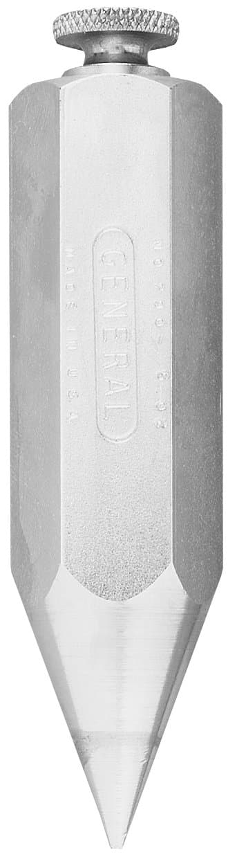 General Tools 790-12 Hexagon Steel Plumb Bob, 12 Ounce