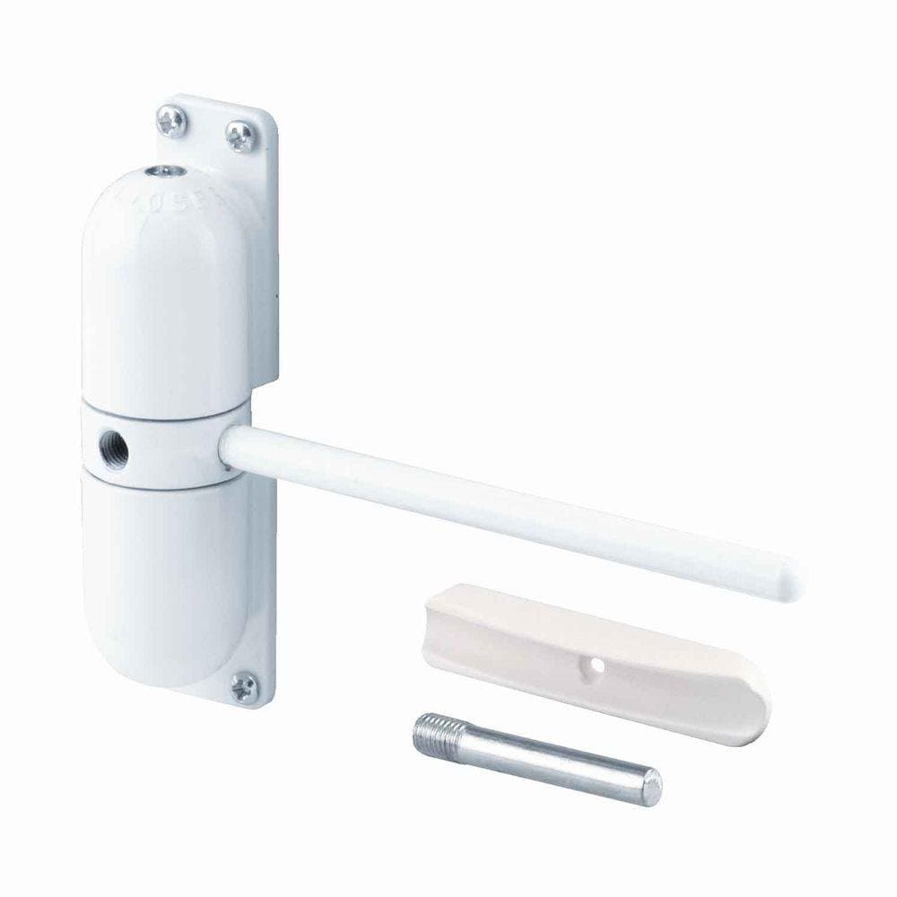 Prime Line KC10HD 4-1/4" White Diecast Safety Spring Door Closer