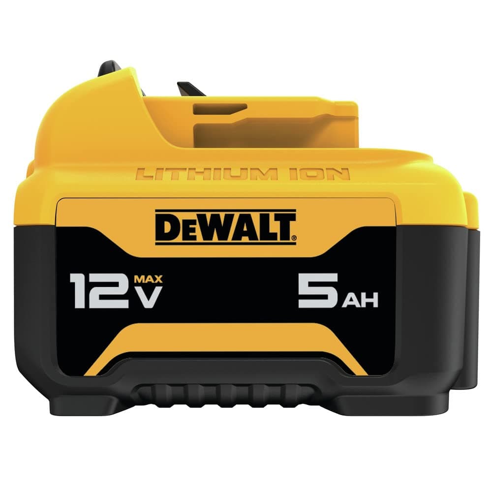 DEWALT 12V MAX 5.0AH Battery, Lithium-Ion, 2-Pack (Not Compatible with 20V Tools) (DCB126-2)