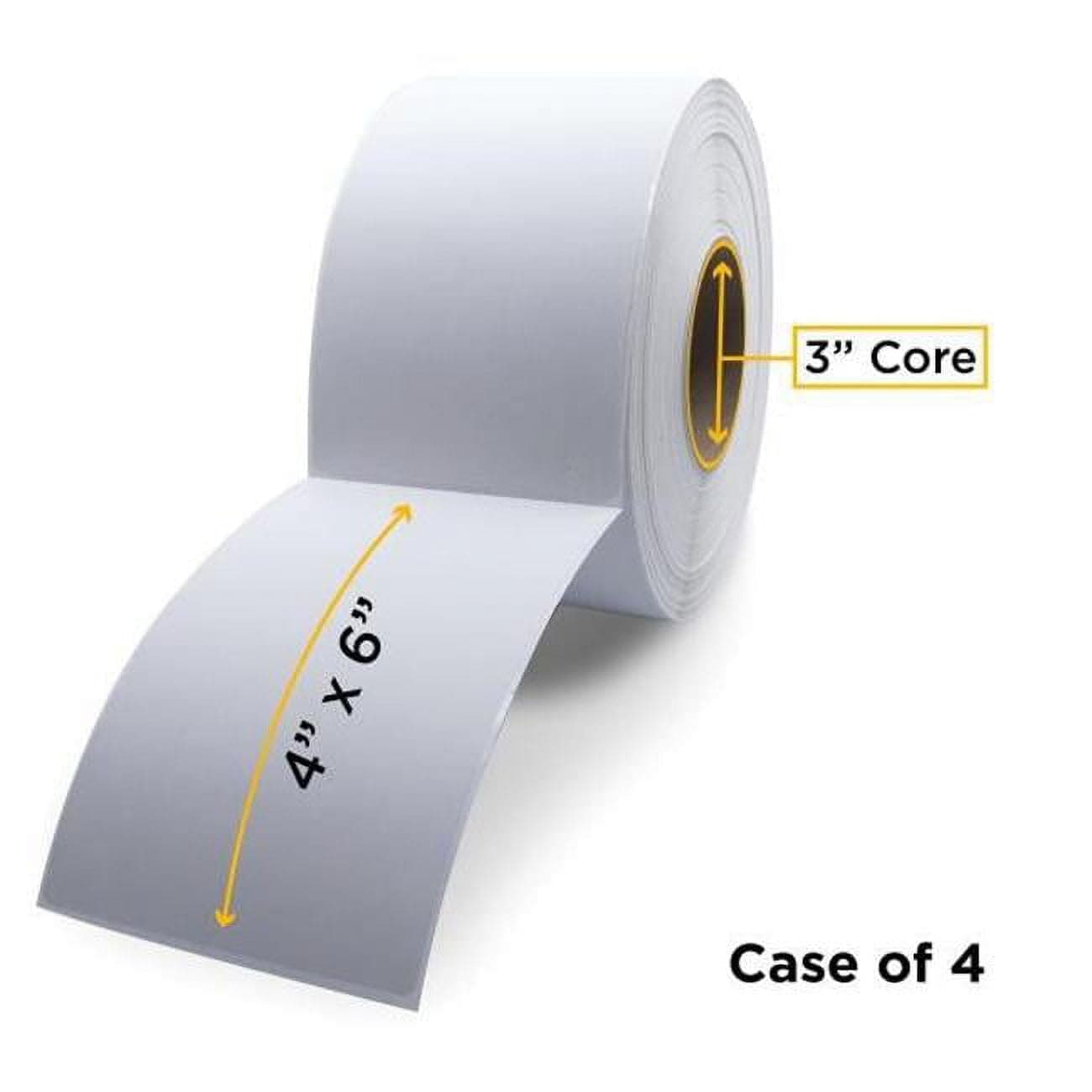 Clover Imaging CIGD44060 3.0 in. ID x 8.0 in. Max OD Non-OEM New Direct Thermal Label Roll for Barcode Printers White - 4 x 6 in. - Case of 4