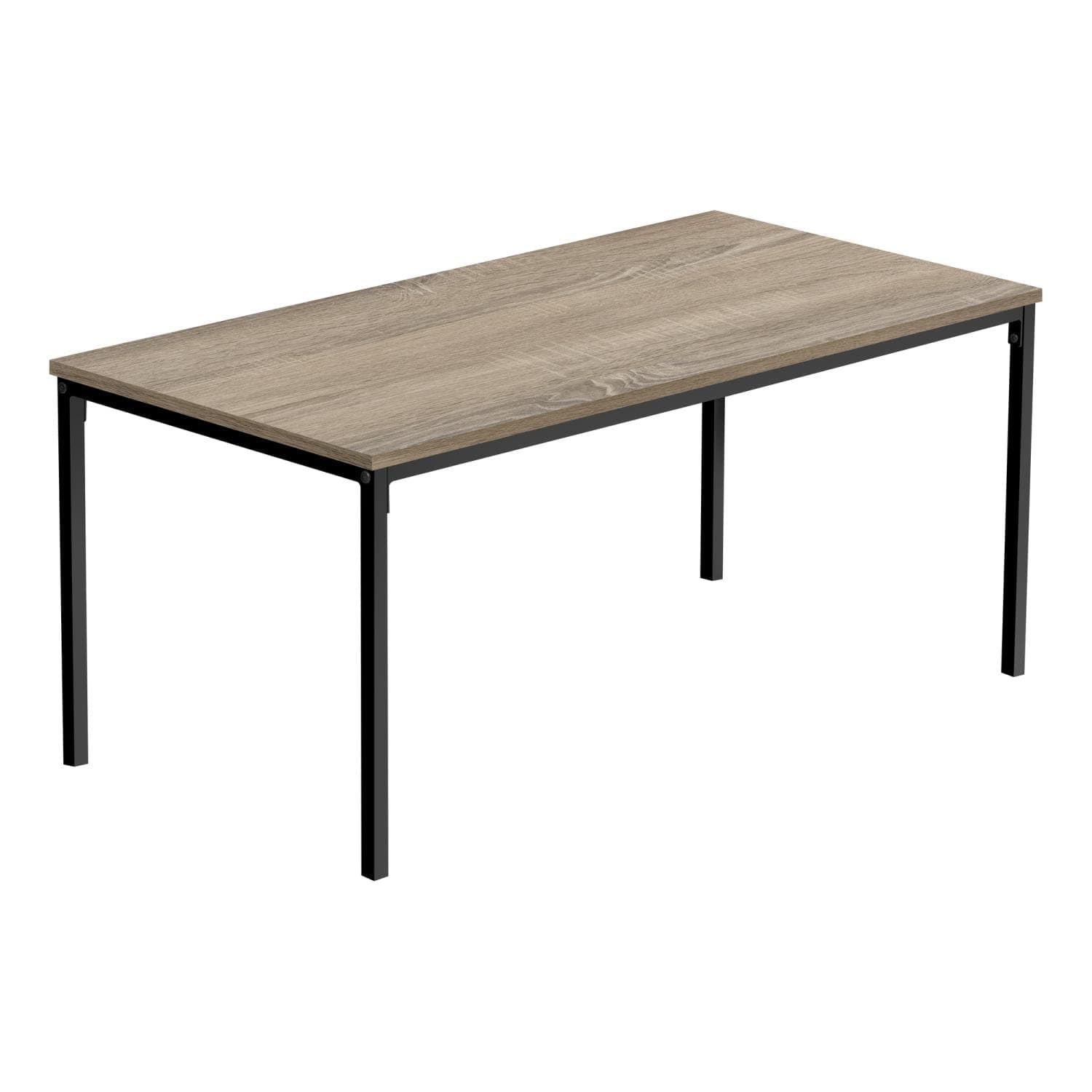 Monarch Specialties I 3797 Coffee Table, Accent, Cocktail, Rectangular, Living Room, 40" L, Metal, Laminate, Brown, Black, Contemporary, Modern