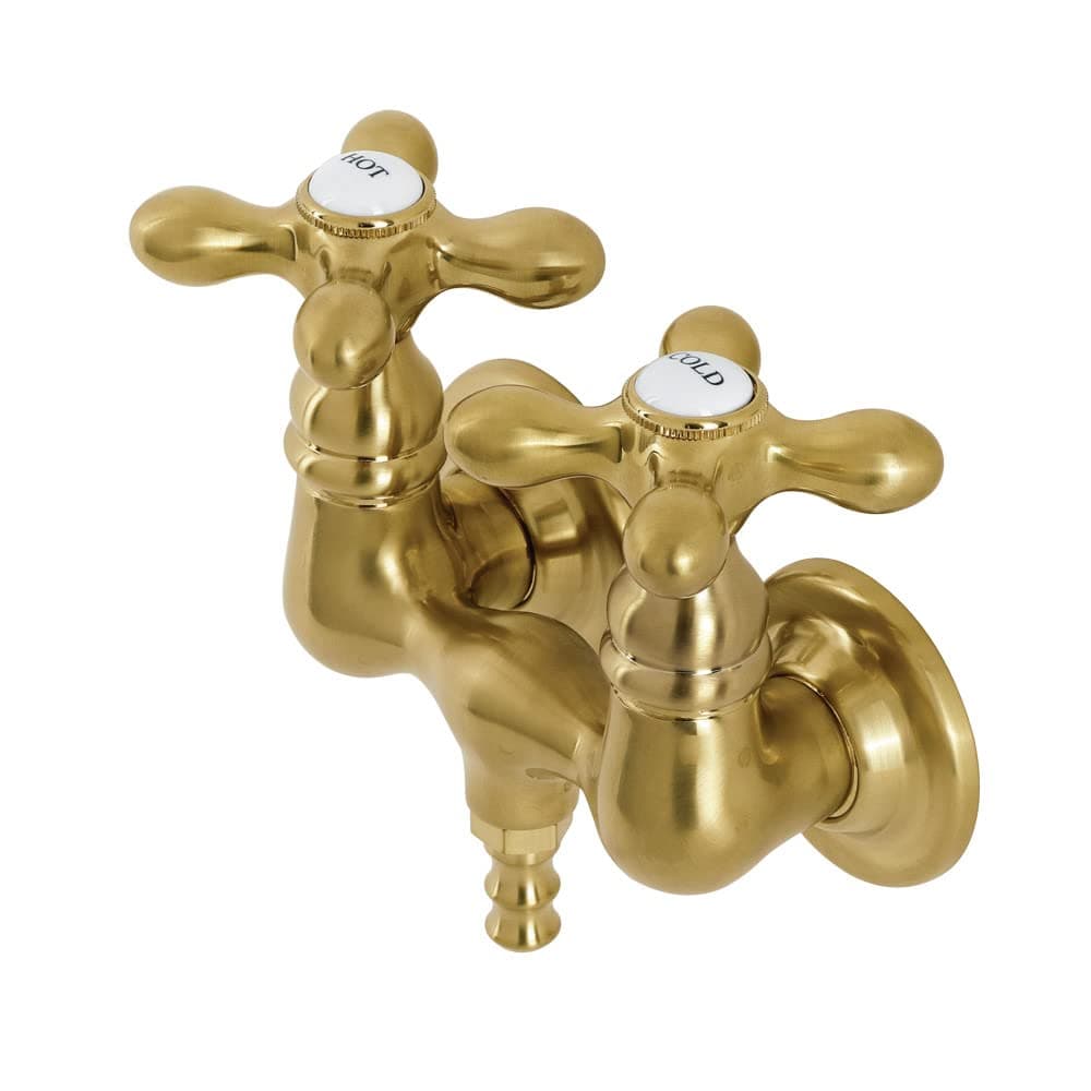 Kingston Brass AE37T7 Aqua Vintage Clawfoot Tub Faucet, Brushed Brass, 6.56 x 3.19 x 4.75