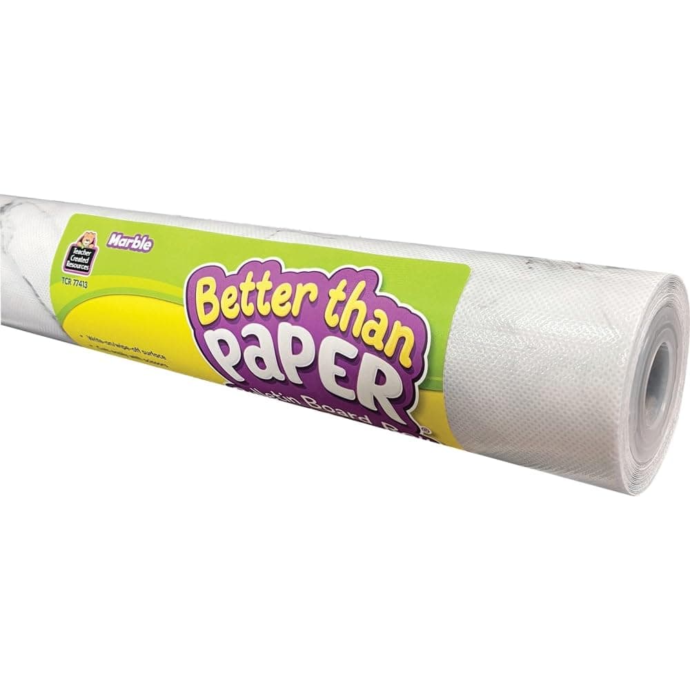 Teacher Created Resources Better Than Paper Bulletin Board Roll, 4' X 12', Marble, 4/Pack (Tcr32449)