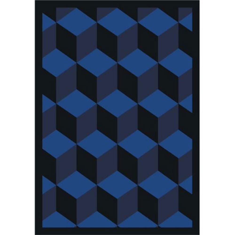 Joy Carpets Kaleidoscope Highrise Whimsical Area Rugs, Navy