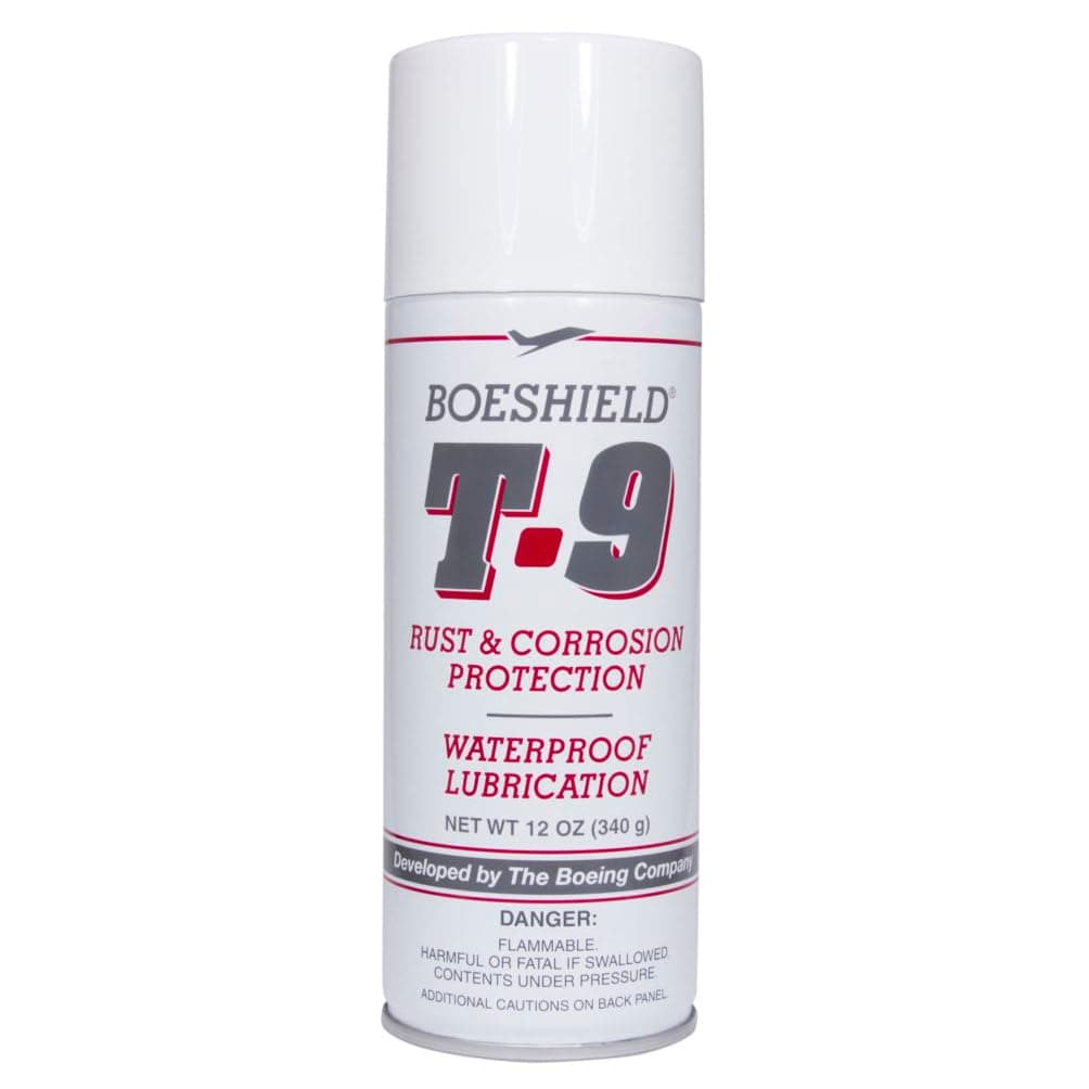 BOESHIELD T-9 Rust Remover - Long-Lasting Rust & Corrosion Inhibitor/Protection and Waterproof Lubrication | Fluid Film Spray | T9 Lubricant Spray Can | 12 oz. (Limited Edition)