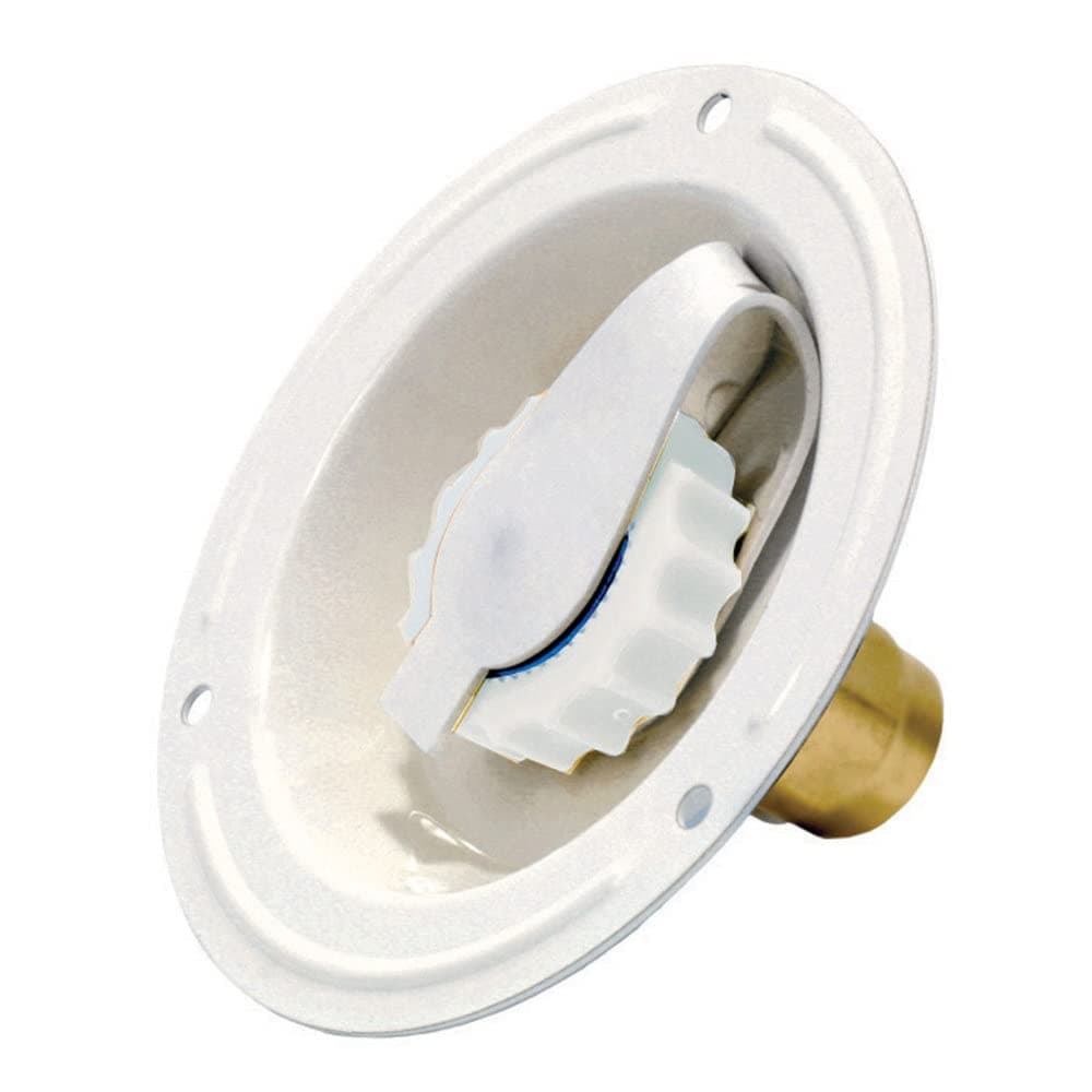 Valterra A01-0177LF Colonial White 2-3/4" FPT Lead-Free Recessed Water Inlet