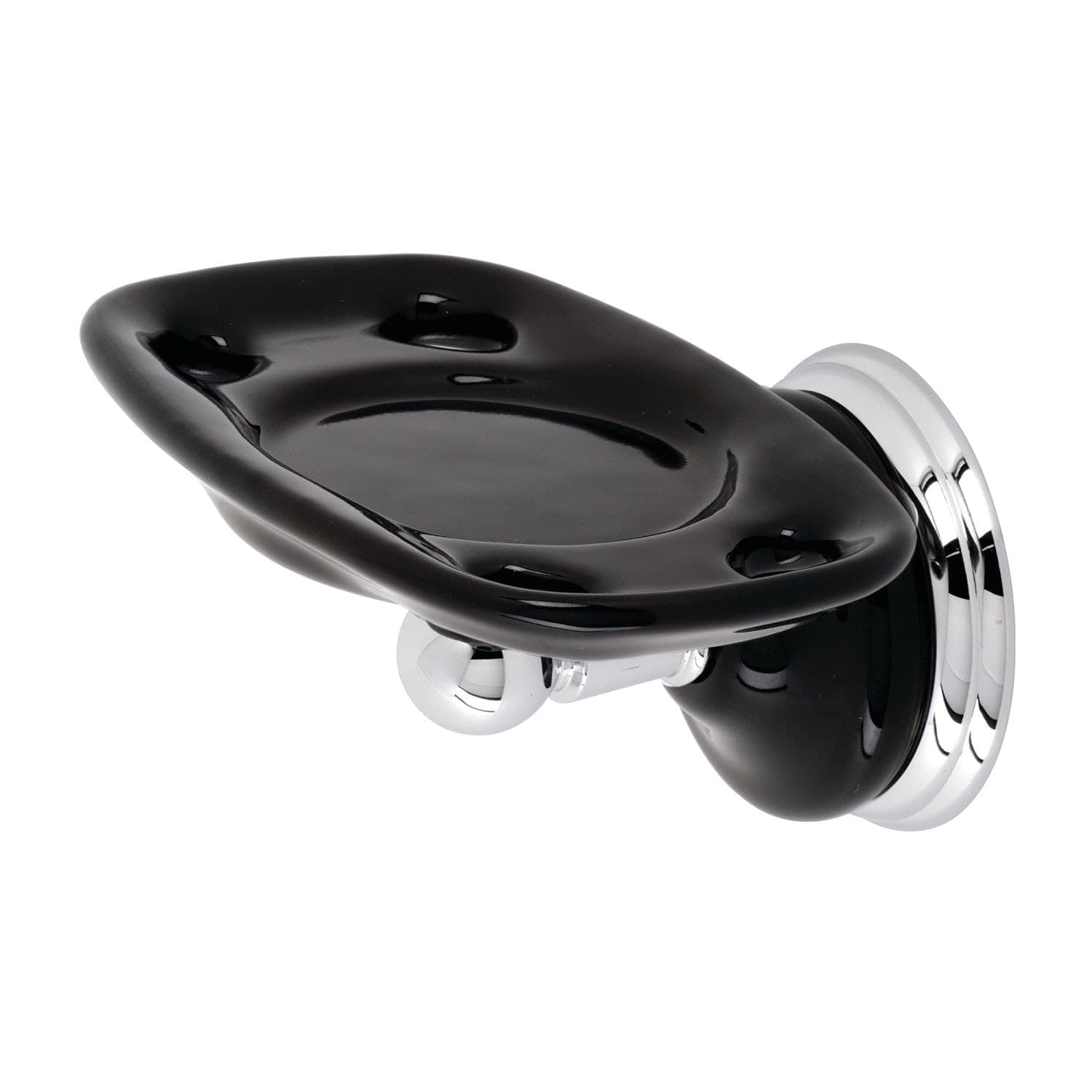 Kingston Brass BA9116C Water Onyx Toothbrush and Tumbler Holder, Polished Chrome