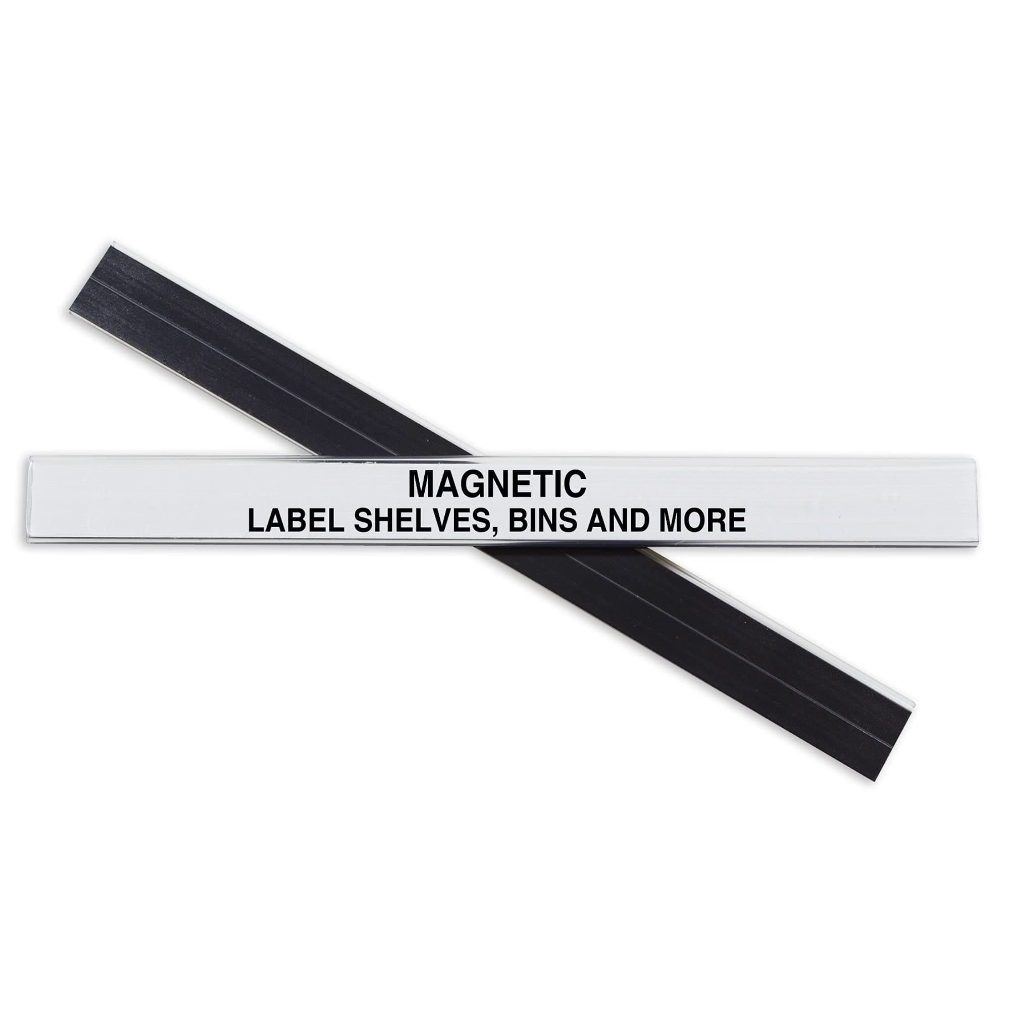 C-Line HOL-DEX Magnetic Shelf/Bin Label Holders, Side Load, 0.5 x 6, Clear, 10/Box
