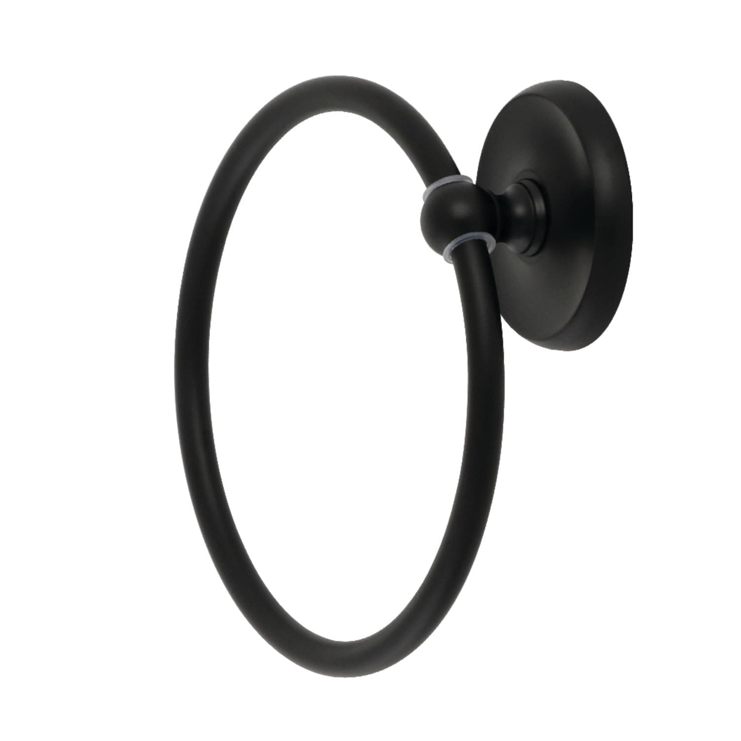 Kingston Brass BA314MB Classic Towel-Ring, Matte Black