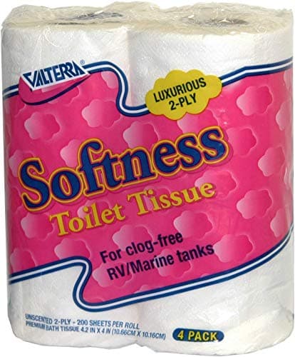 Go Power! Valterra Products Q23630 Softness Toilet Tissue 2 Ply Pack of 4