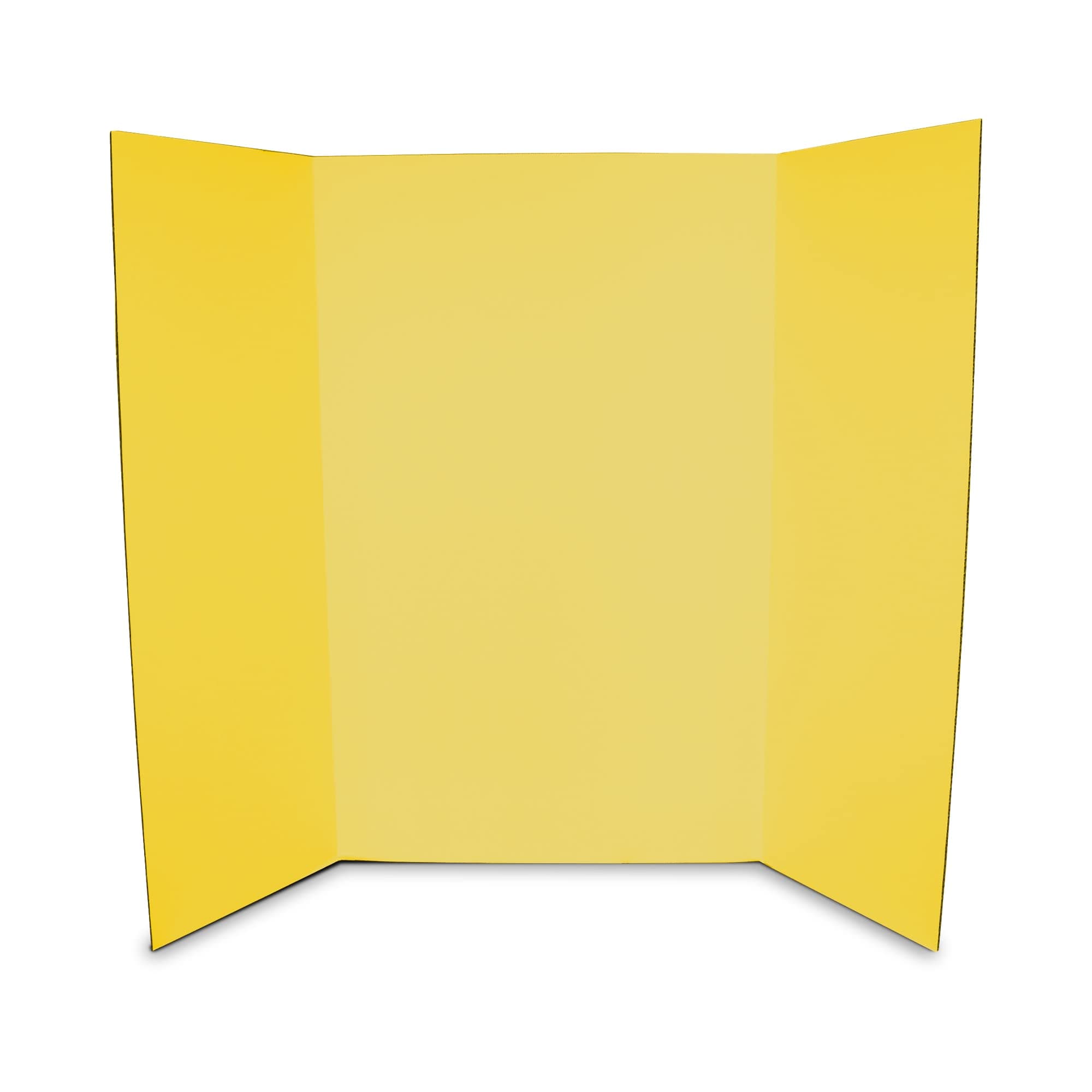 Flipside Products 36” x 48” Foam Project Boards for Presentations, Science Fair, School Projects, Event Displays and Trifold Picture Board - Yellow 3/16'' Thick - 10 Pack