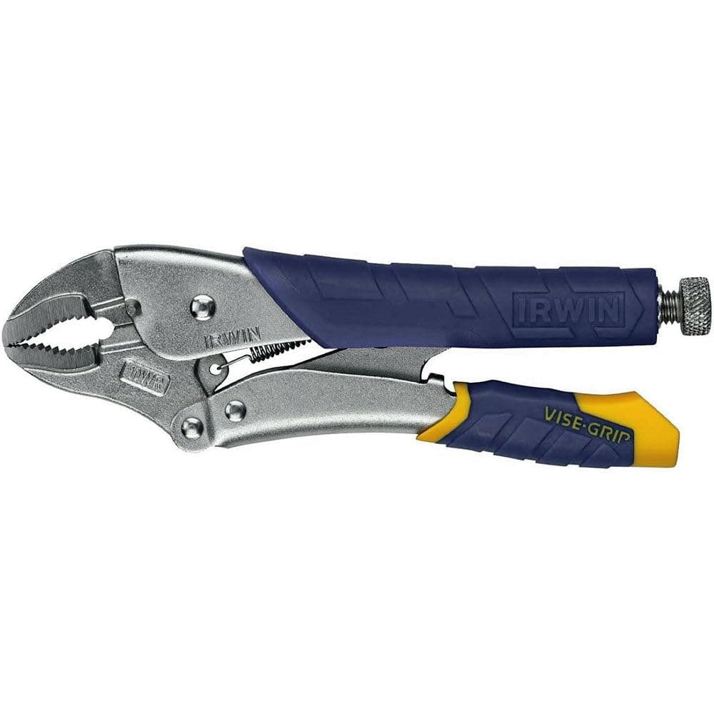 Irwin Industrial Tools 05T 10-Inch and 250-mm Curved Jaw Locking Plier with Wire Cutter