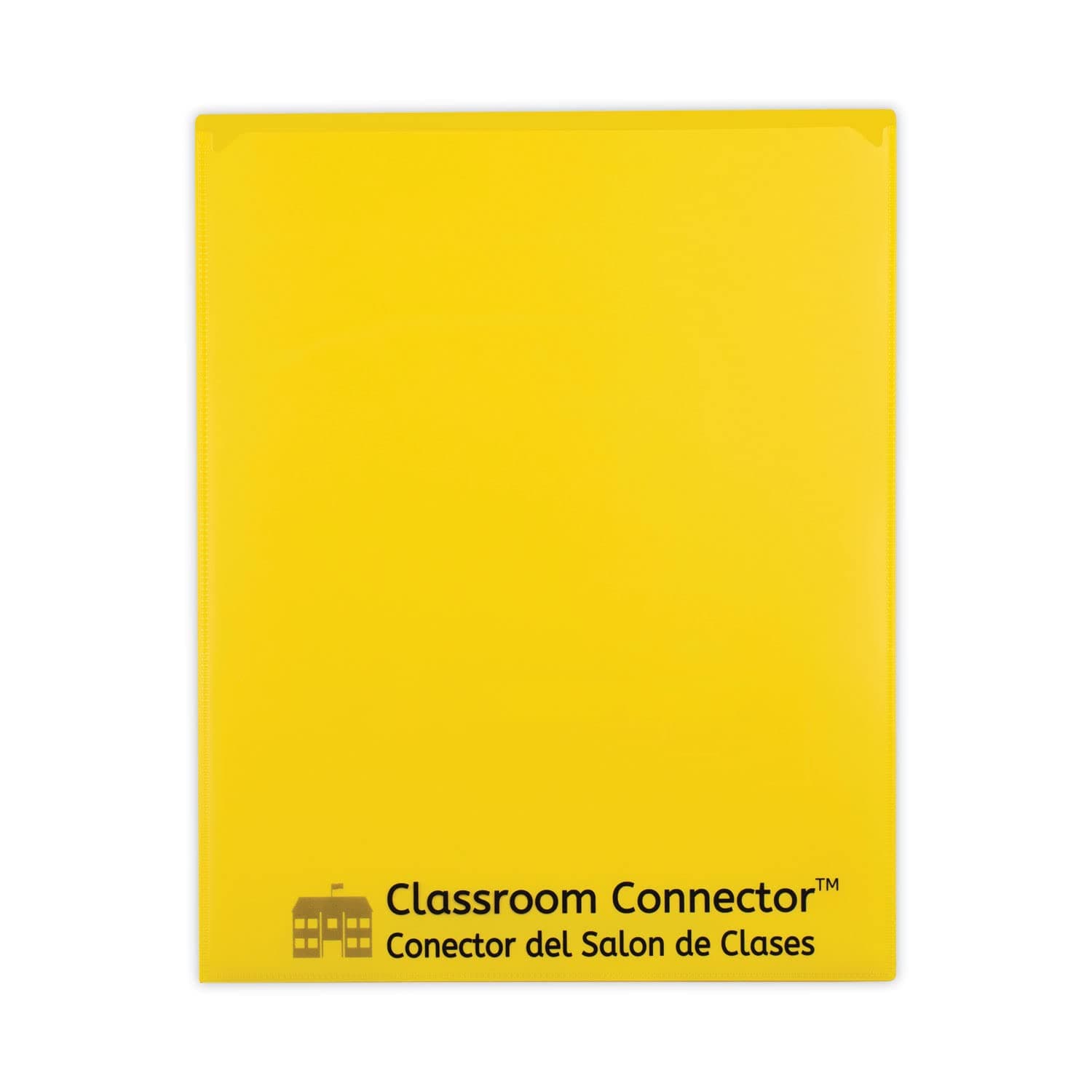 C-Line Classroom Connector Folders, 9"x11-3/4", 25/BX, Yellow