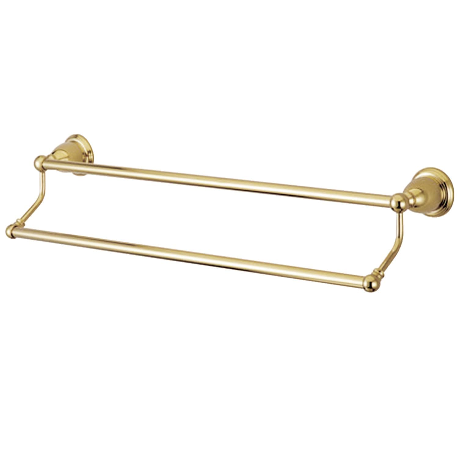 Kingston Brass BA175318PB Heritage 18-Inch Double Towel Bar, Polished Brass