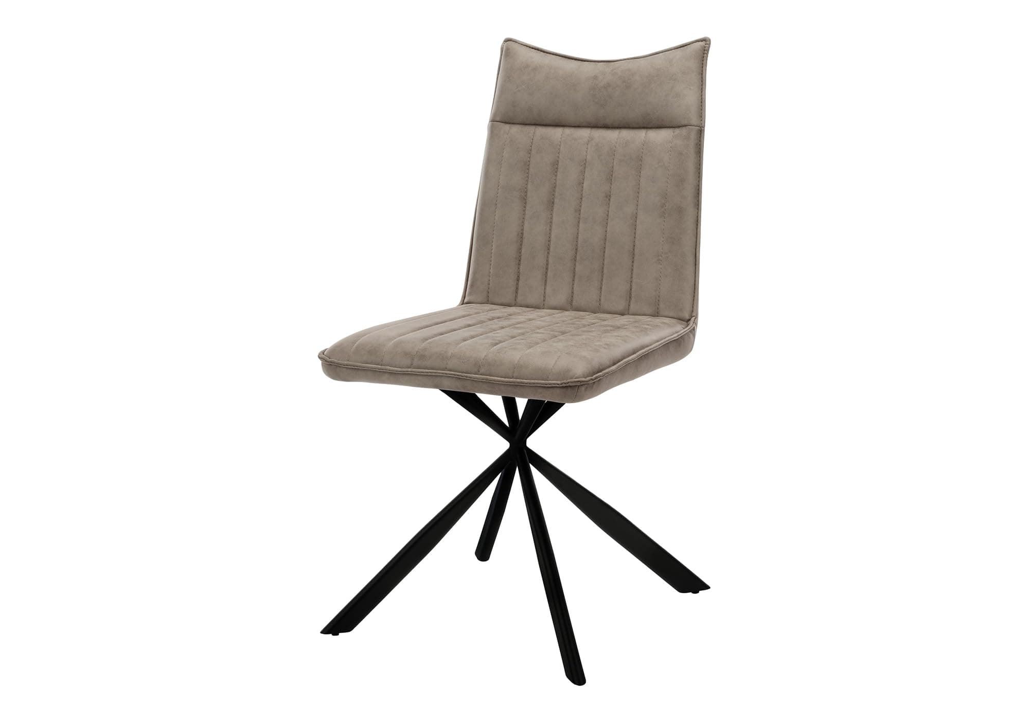 Monarch Specialties I 1216 Dining Chair, Set of 2, Side, Upholstered, Kitchen, Dining Room, Fabric, Metal, Beige, Black, Contemporary, Modern