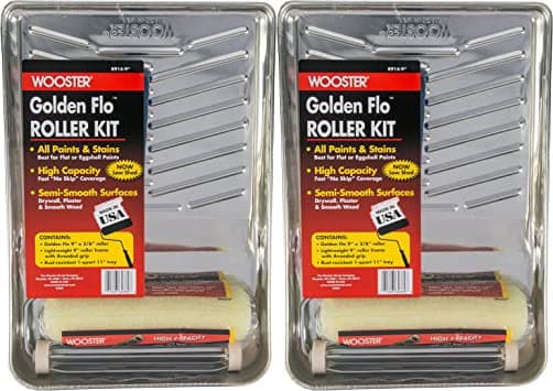 Wooster Golden Flo Threaded End 9 in. W Cage Paint Roller Kit