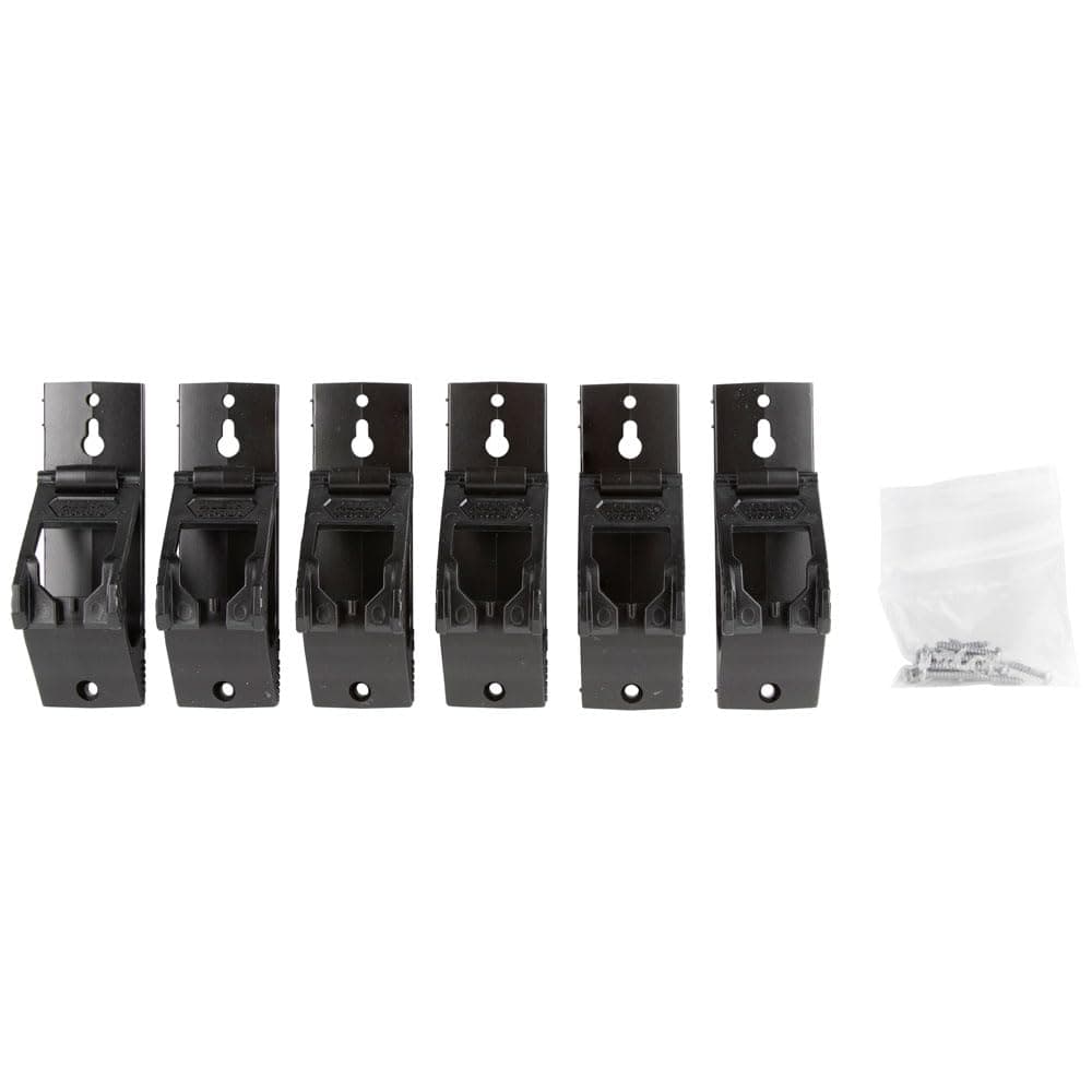Klein Tools 450-500 1-Inch J-Hooks, Cable Management System with Lockable Latch for Extension Cords, Conduit, Fiber, Ethernet Cables, 6-Piece